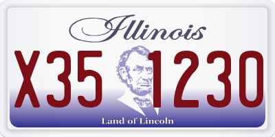 IL license plate X351230