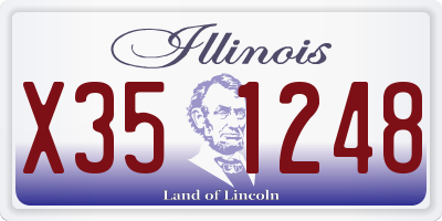 IL license plate X351248