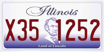 IL license plate X351252