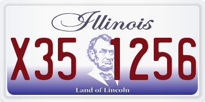 IL license plate X351256