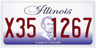 IL license plate X351267