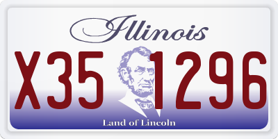 IL license plate X351296