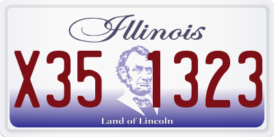 IL license plate X351323