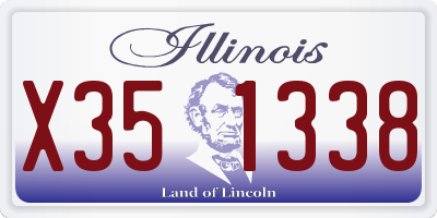 IL license plate X351338