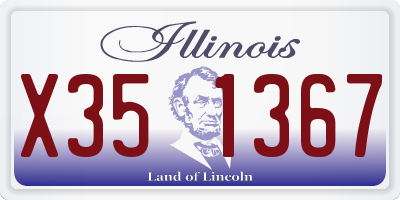 IL license plate X351367