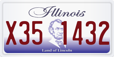 IL license plate X351432