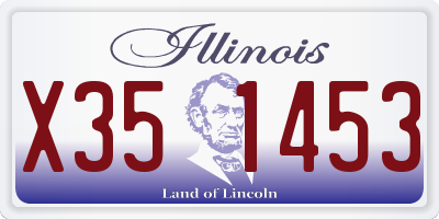 IL license plate X351453