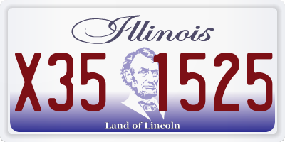 IL license plate X351525