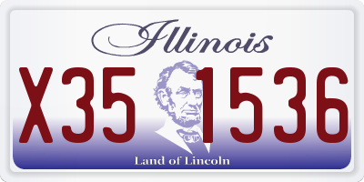 IL license plate X351536