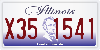 IL license plate X351541