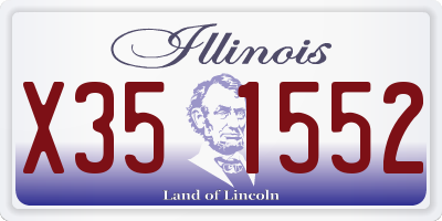 IL license plate X351552