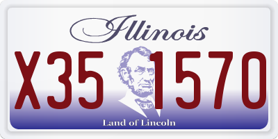 IL license plate X351570
