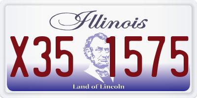 IL license plate X351575