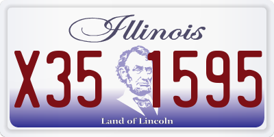 IL license plate X351595