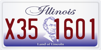 IL license plate X351601