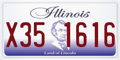 IL license plate X351616