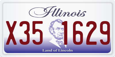 IL license plate X351629