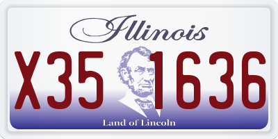IL license plate X351636