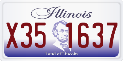 IL license plate X351637