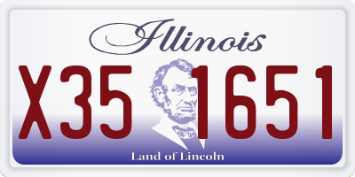 IL license plate X351651