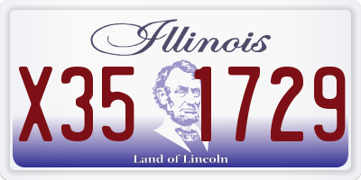 IL license plate X351729