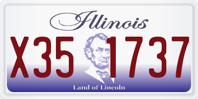 IL license plate X351737