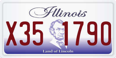 IL license plate X351790
