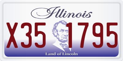 IL license plate X351795