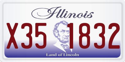 IL license plate X351832