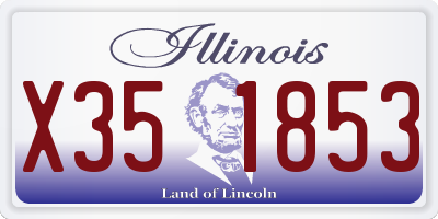 IL license plate X351853