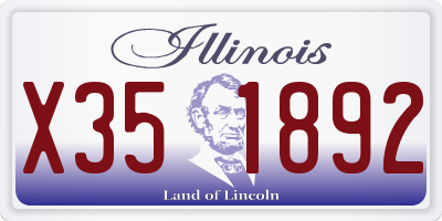 IL license plate X351892