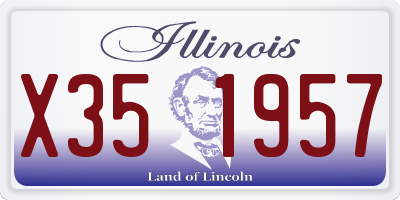 IL license plate X351957