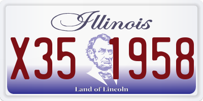IL license plate X351958