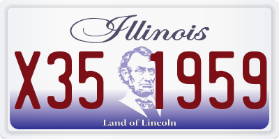 IL license plate X351959