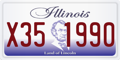 IL license plate X351990