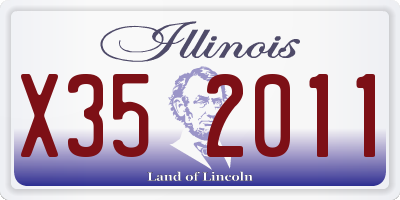 IL license plate X352011
