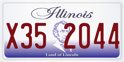 IL license plate X352044