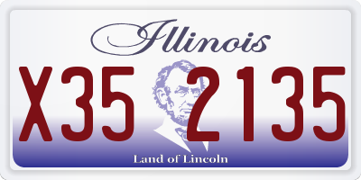 IL license plate X352135