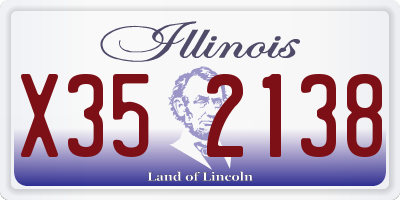 IL license plate X352138
