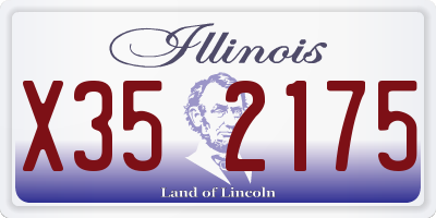 IL license plate X352175