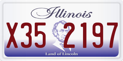 IL license plate X352197