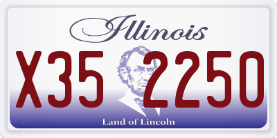IL license plate X352250