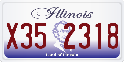 IL license plate X352318