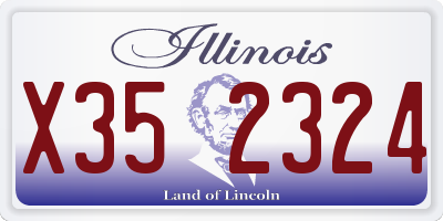 IL license plate X352324