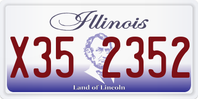 IL license plate X352352