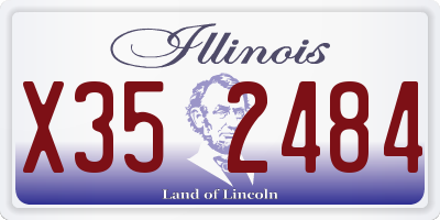 IL license plate X352484