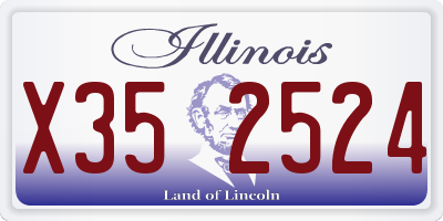IL license plate X352524