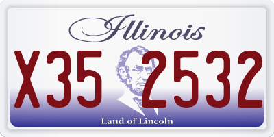 IL license plate X352532