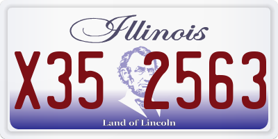 IL license plate X352563