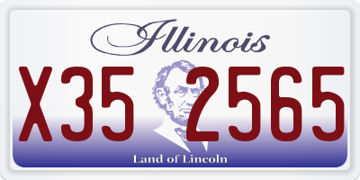 IL license plate X352565